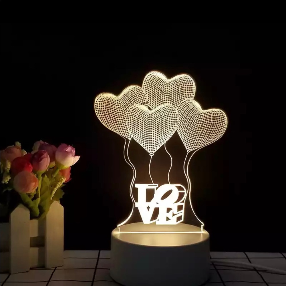 Night Light Room Decoration in Love